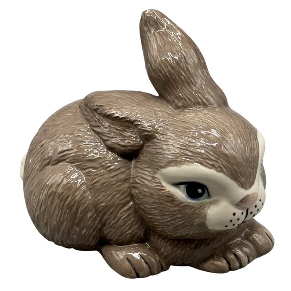 Handmade Ceramic Bunny Figurine Bobo -07 5" Tall Pre-owned READ - Picture 1 of 8